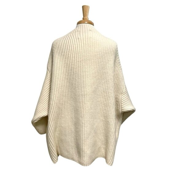 FRAY I.D Wool Blend Oversized Ribbed Mock-Neck Drop Shoulder Sweater size XL - Picture 5 of 7